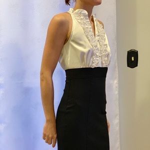 Black and white dress